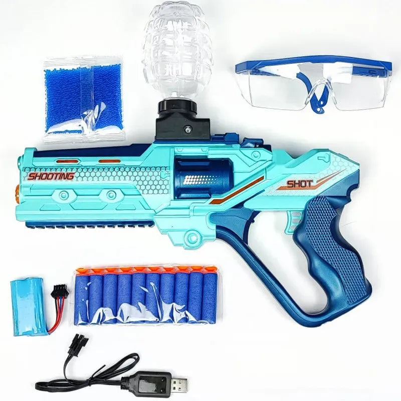 🔫🎯 Diversión extrema y segura al aire libre con el Lanzador PISTOLA HIDROGEL SHOOTING ELITE ST-602 MD-12902™ 🌿👨👩👧👦