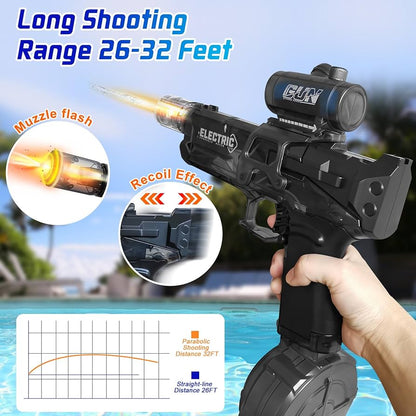 💦🔫 PISTOLA DE AGUA ELÉCTRICA 818-8 – CON LUZ LED Y DISPARO AUTOMÁTICO™