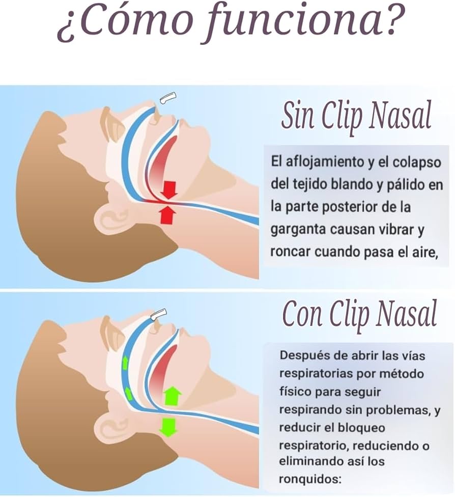 😴👃 Clip Nasal Antirronquidos Magnético – Duerme en silencio y respira mejor 🌙💤