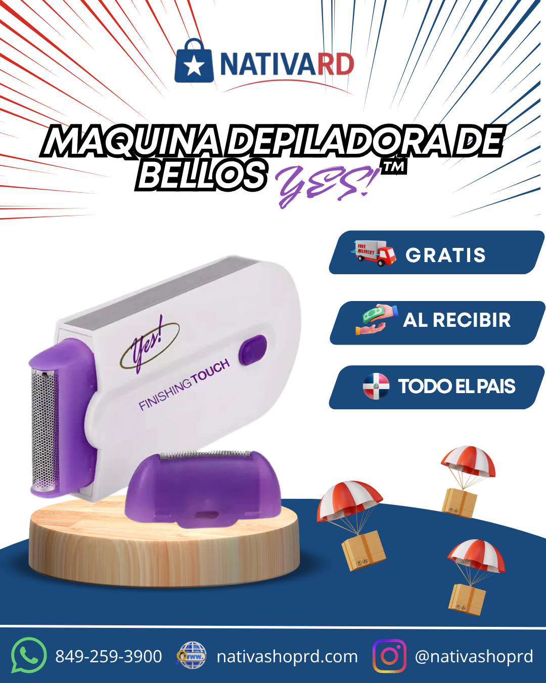 💜 Depílate sin dolor y luce una piel suave con Yes Finishing Touch