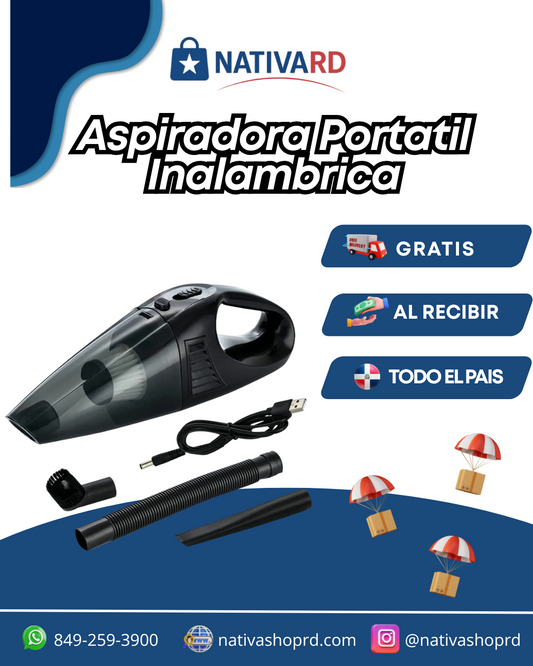 🌀✨ ¡Aspira en cualquier lugar sin esfuerzo! Limpieza rápida y poderosa en casa o en tu vehículo 🚗🏠Aspiradora Portatil™