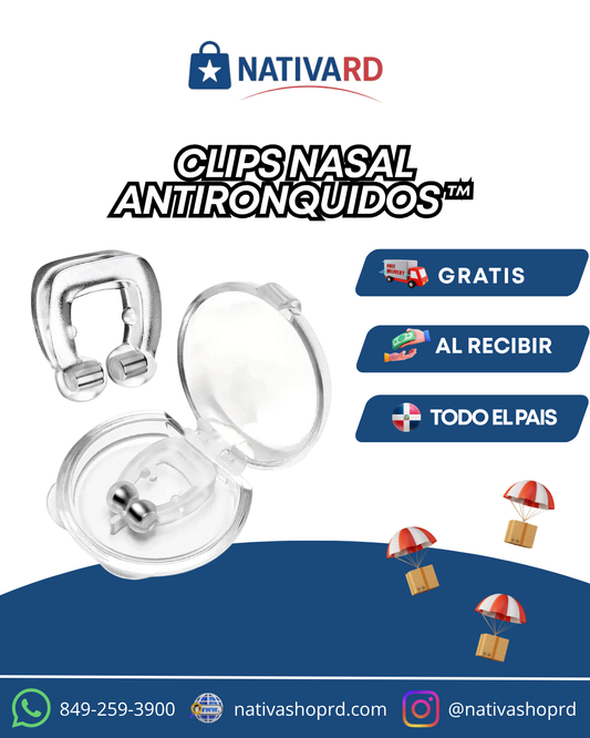 😴👃 Clip Nasal Antirronquidos Magnético – Duerme en silencio y respira mejor 🌙💤