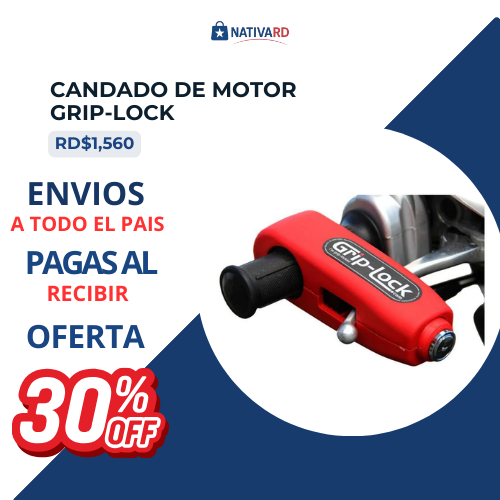 🔐🏍️ CANDADO DE MOTO GRIP LOCK ANTIRROBO – BLOQUEO DE FRENO DELANTERO UNIVERSAL