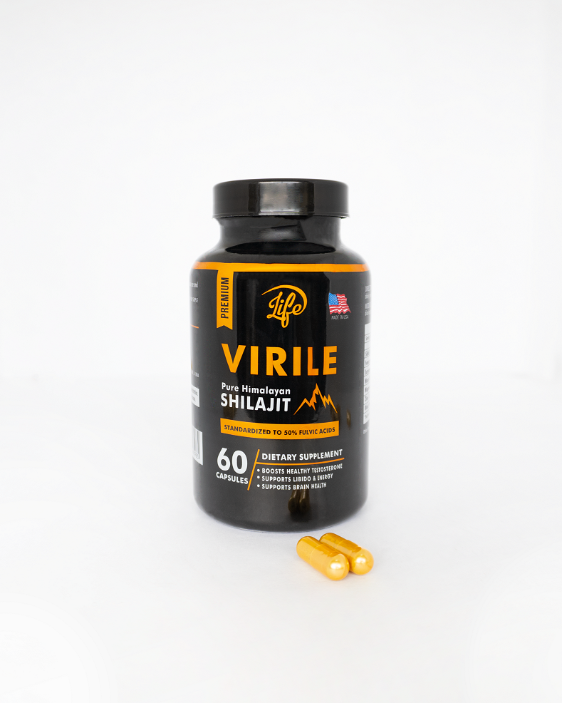 🏔️ SHILAJIT VIRILE LIFE SUPPLEMENTS™ – 60 Cápsulas Energía • Vitalidad • Enfoque • Rendimiento Masculino ⚡💪