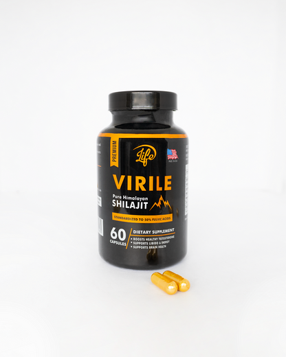🏔️ SHILAJIT VIRILE LIFE SUPPLEMENTS™ – 60 Cápsulas Energía • Vitalidad • Enfoque • Rendimiento Masculino ⚡💪