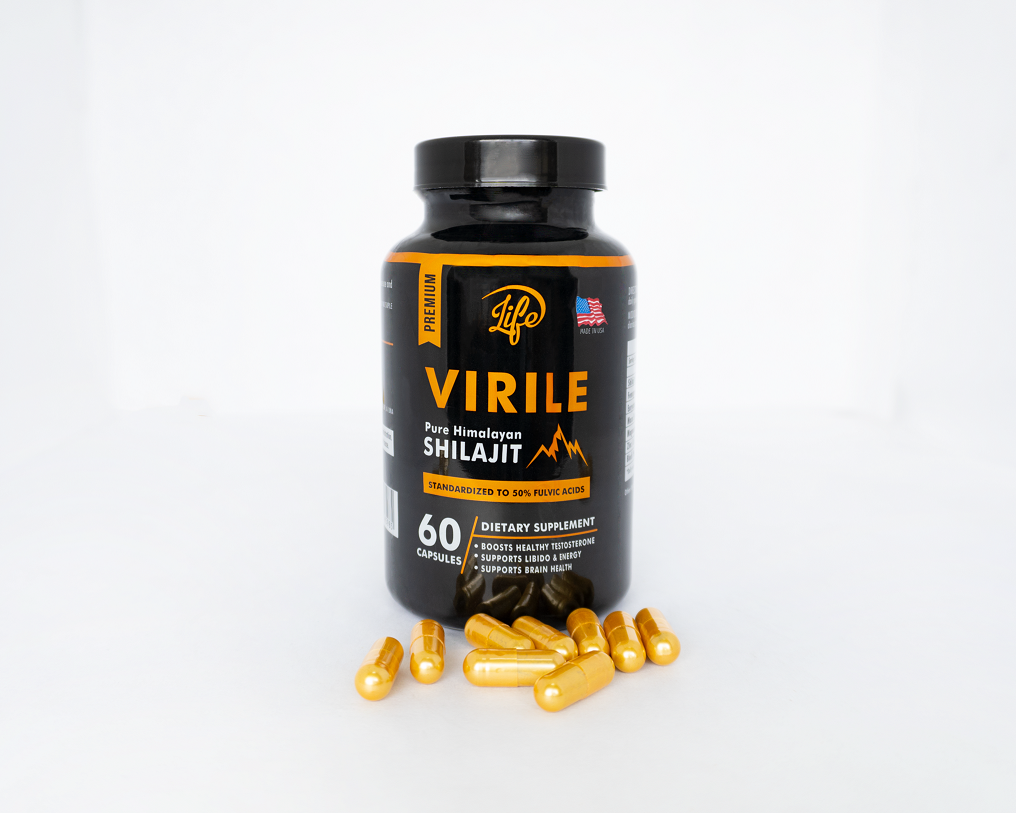 🏔️ SHILAJIT VIRILE LIFE SUPPLEMENTS™ – 60 Cápsulas Energía • Vitalidad • Enfoque • Rendimiento Masculino ⚡💪