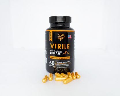 🏔️ SHILAJIT VIRILE LIFE SUPPLEMENTS™ – 60 Cápsulas Energía • Vitalidad • Enfoque • Rendimiento Masculino ⚡💪