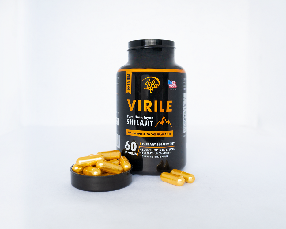 🏔️ SHILAJIT VIRILE LIFE SUPPLEMENTS™ – 60 Cápsulas Energía • Vitalidad • Enfoque • Rendimiento Masculino ⚡💪